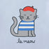 Life is Good Kids SS Crusher Boxy Le Meow Tee GLACIER BLUE