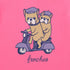 Life is Good Kids SS Crusher Frenchie Scooter Boxy Tee WATERMELON PINK