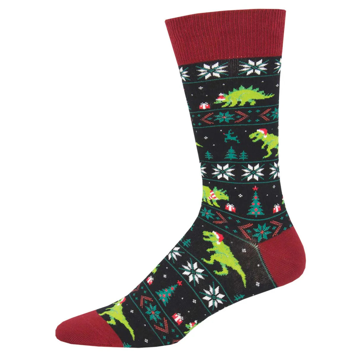 Socksmith M Santasaurus Rex BLACK