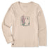 Life is Good W LS Crusher Bugler Frame Flowers Tee BIRCH WHITE