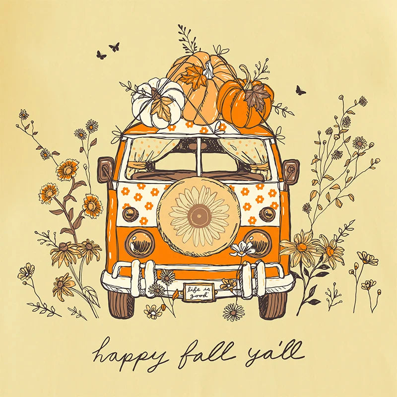 Life is Good Kids SS Crusher Fall Yall Van Tee SANDY YELLOW