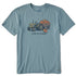 Life is Good M SS Crusher Tractor of Pumpkin Tee SMOKE