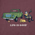 Life Is Good M SS Crusher Tailgate LIG Tee MAHOGANY