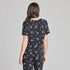 Life Is Good W LS Boxy Sleep Tee Wild Daisy TRUE BLACK