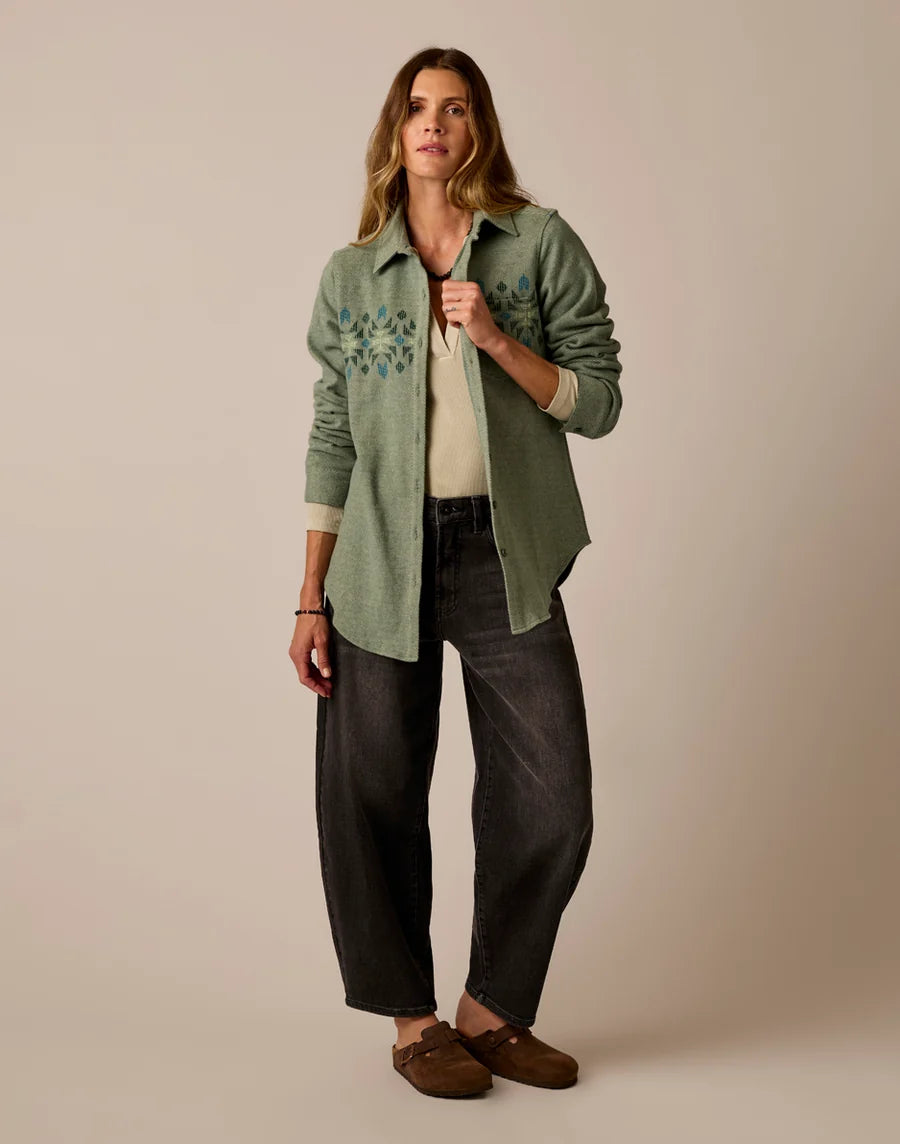 Carve Designs W Fairbanks Supersoft Shirt LAUREL MOTIF