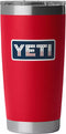 Yeti Rambler 20 oz Tumbler RED / BADGE