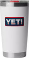 Yeti Rambler 20 oz Tumbler WHITE / BADGE