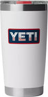 Yeti Rambler 20 oz Tumbler WHITE / BADGE