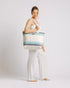 Sand Cloud Border Classic Stripe Beach Tote NATURAL