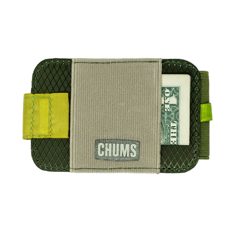 Chums Bandit Bi-Fold Wallet OLIVE/TAN