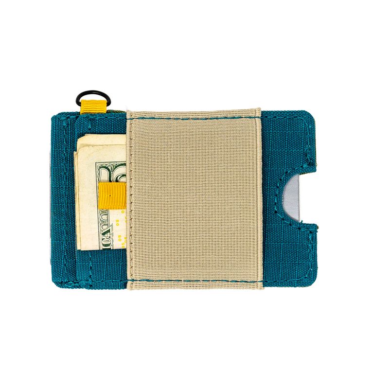 Chums Bandit Lo-Pro Wallet OLIVE/TEAL