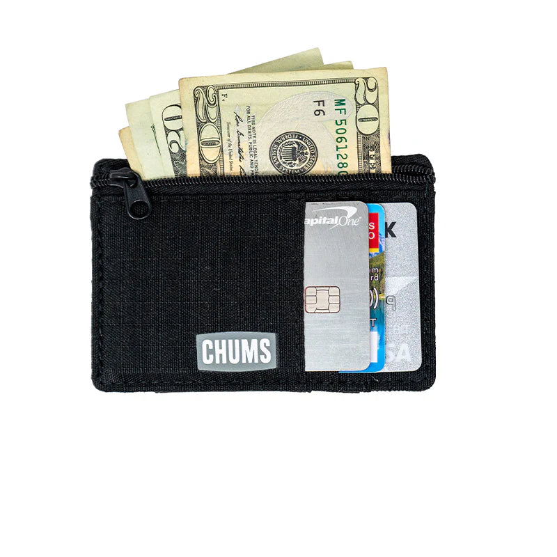 Chums Bandit Zip Wallet BLACK
