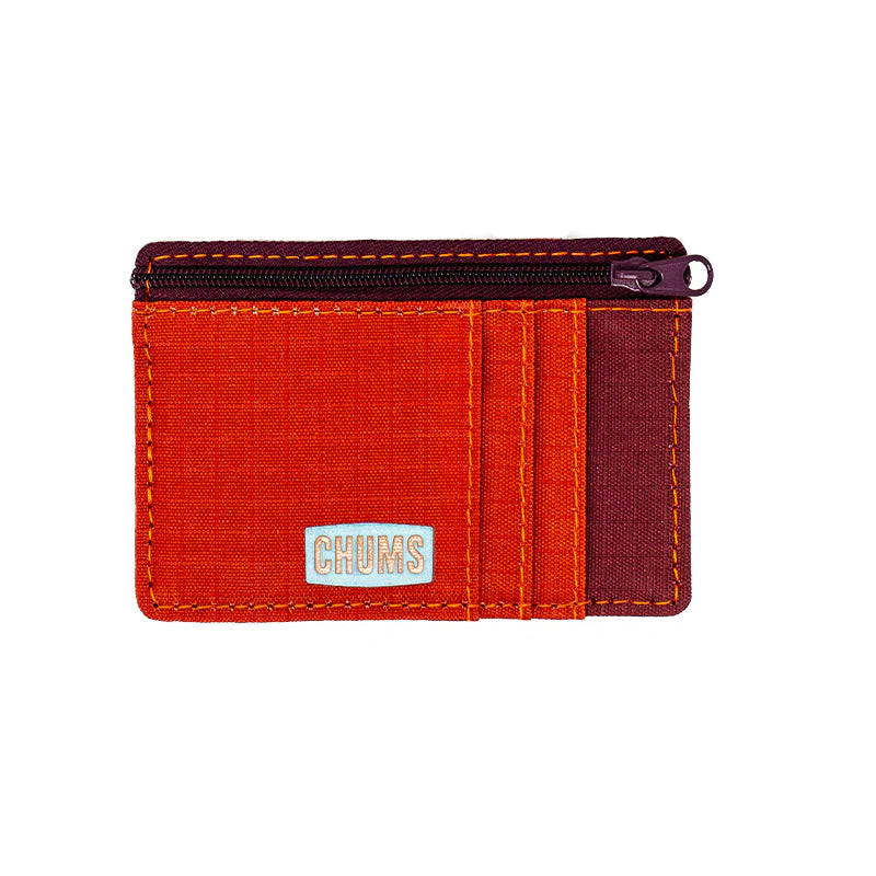 Chums Bandit Zip Wallet Tri Mix RUST/BURGUNDY