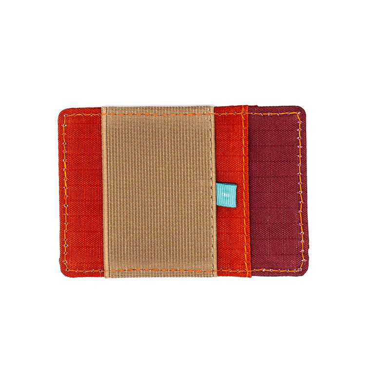 Chums Bandit Zip Wallet Tri Mix RUST/BURGUNDY
