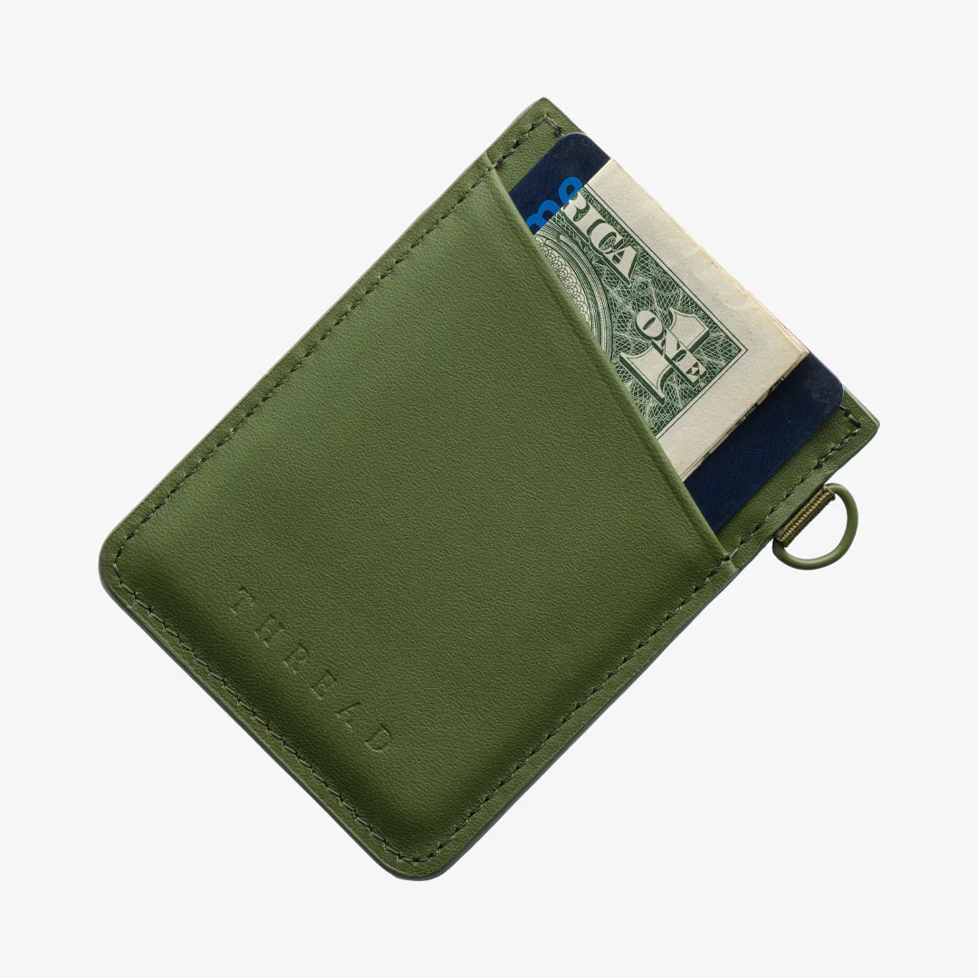 Thread Vertical Wallet OLIVE