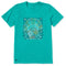 Life is Good W SS Crusher Here Comes The Sun Tee TURQUOISE GREEN