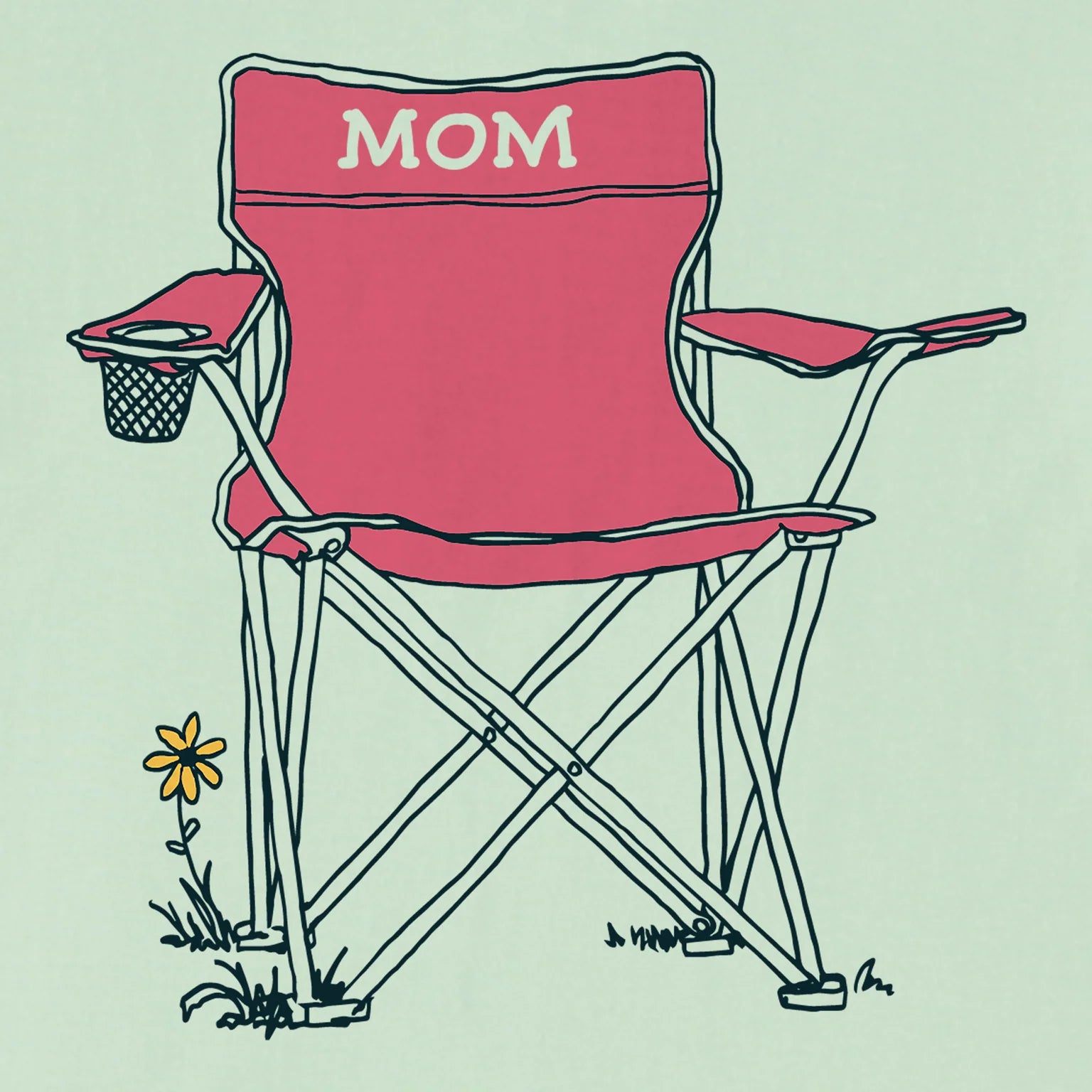 Life is Good W SS Crusher Mom's Seat SAGE GREEN
