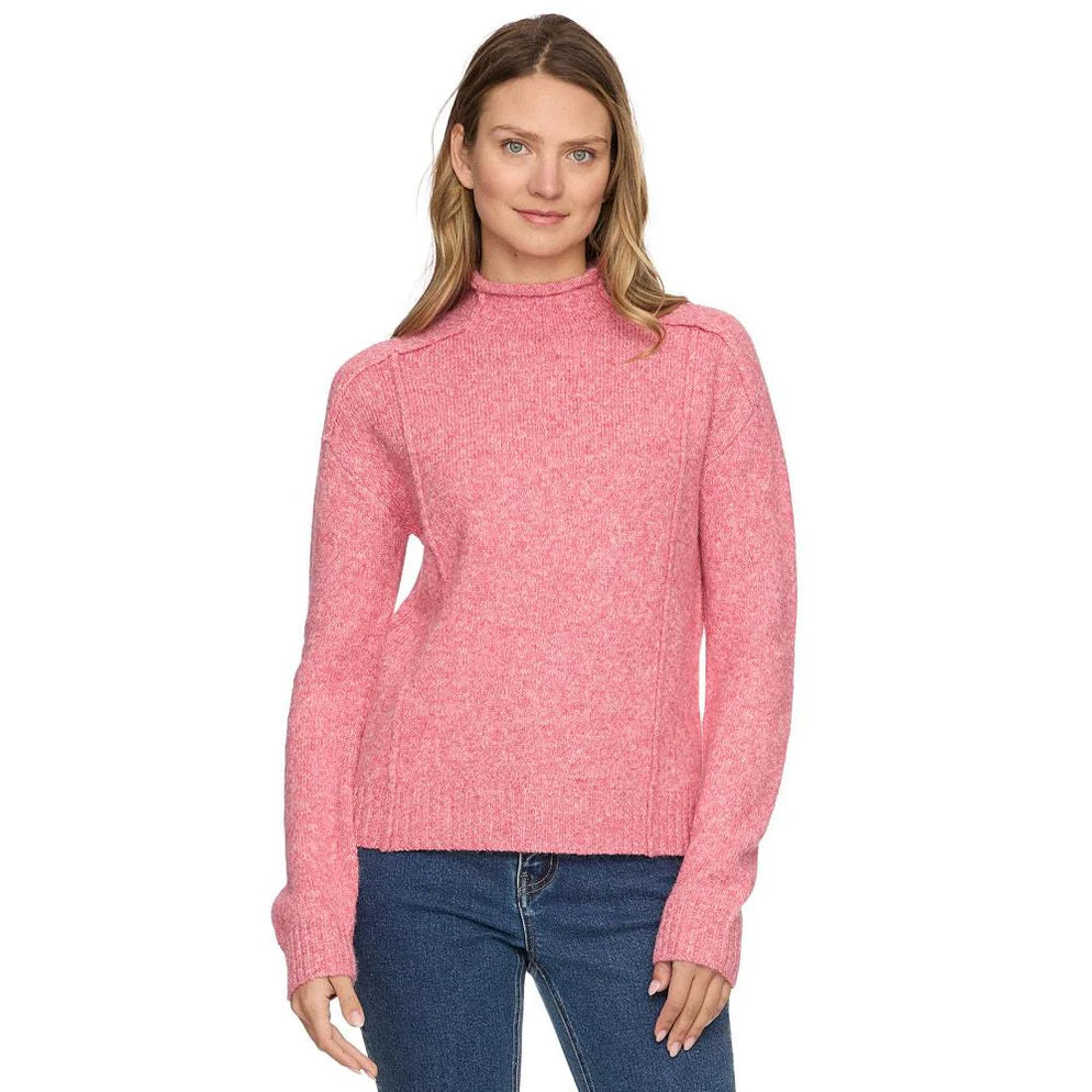 Flag & Anthem W Bethania Funnel Neck Sweater PINK