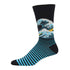 Socksmith M Bamboo Crew The Wave BLACK