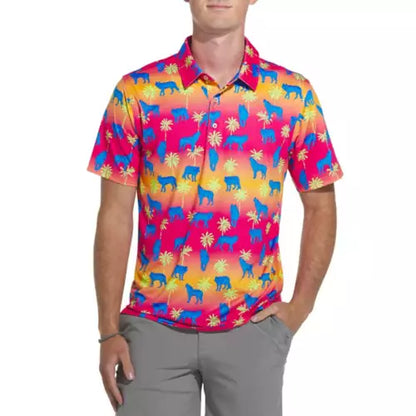 Chubbies M SS Performance Polo THE HOWLER MOON