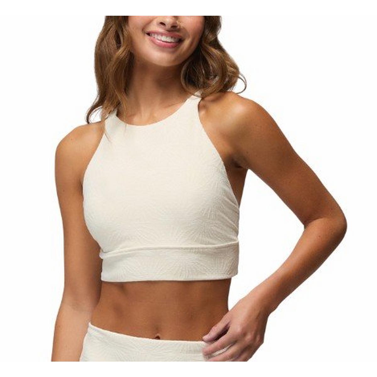 prAna W Marine Street Sunburst Swim Top BEACH PEBBLE