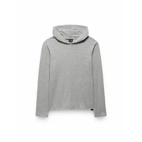 prAna M LS Hooded Tee HEATHER GRAY