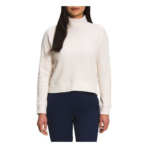 The North Face W LS Mock Neck Chabot Top GARDENIA WHITE