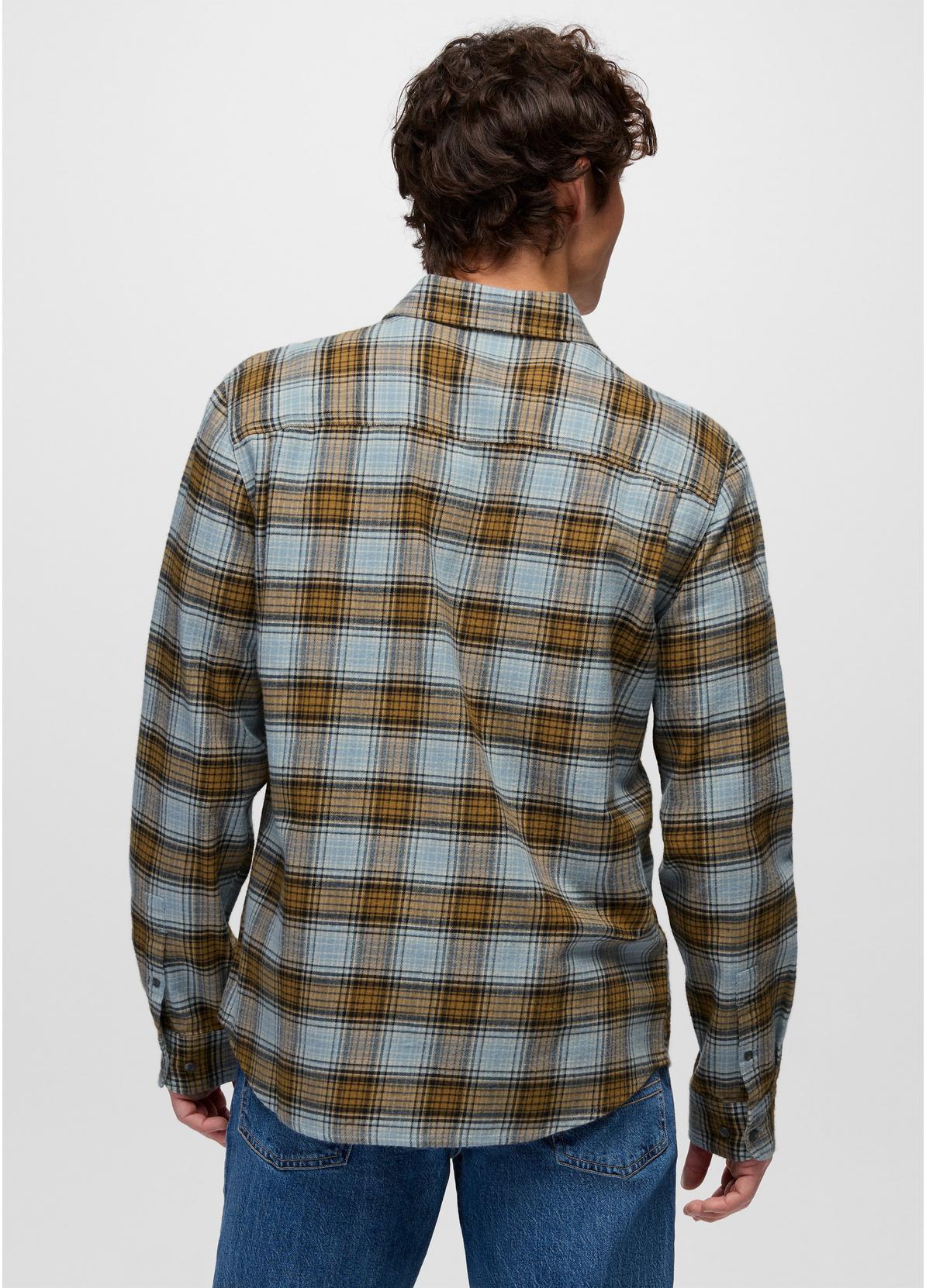 prAna M LS Dolberg Flannel Shirt CAVERN