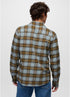 prAna M LS Dolberg Flannel Shirt CAVERN