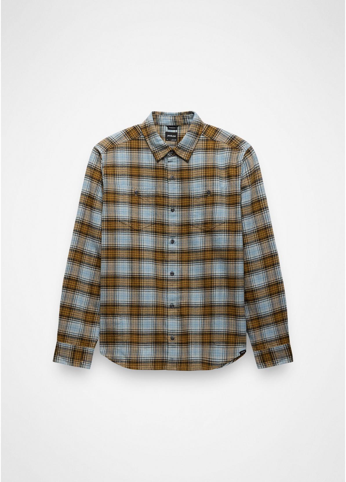 prAna M LS Dolberg Flannel Shirt CAVERN