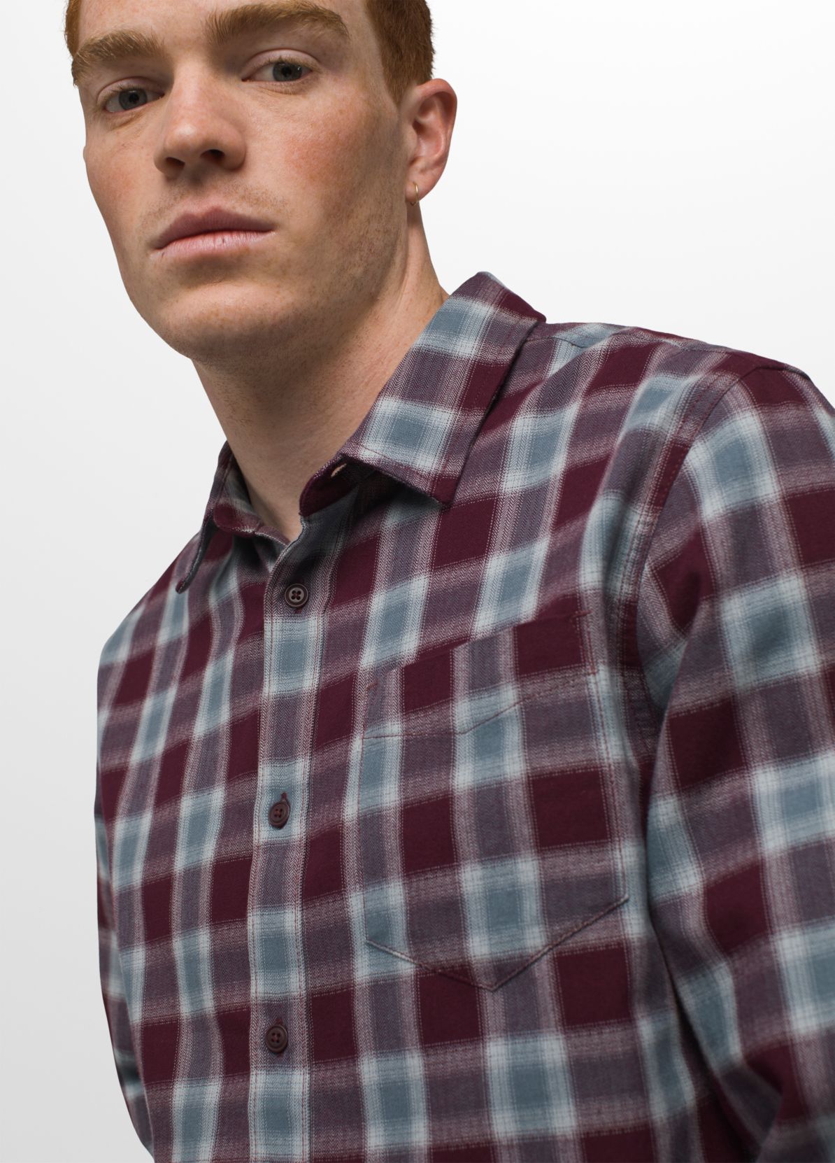 prAna M LS Los Feliz Flannel Shirt QUARRY