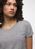 prAna W Cozy Up T-Shirt HEATHER GREY