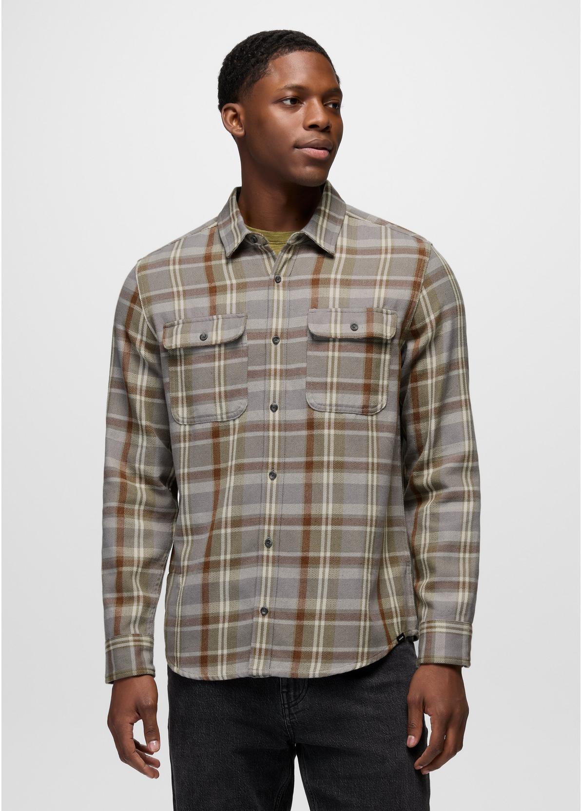 prAna M LS Westbrook Flannel Shirt CAVERN