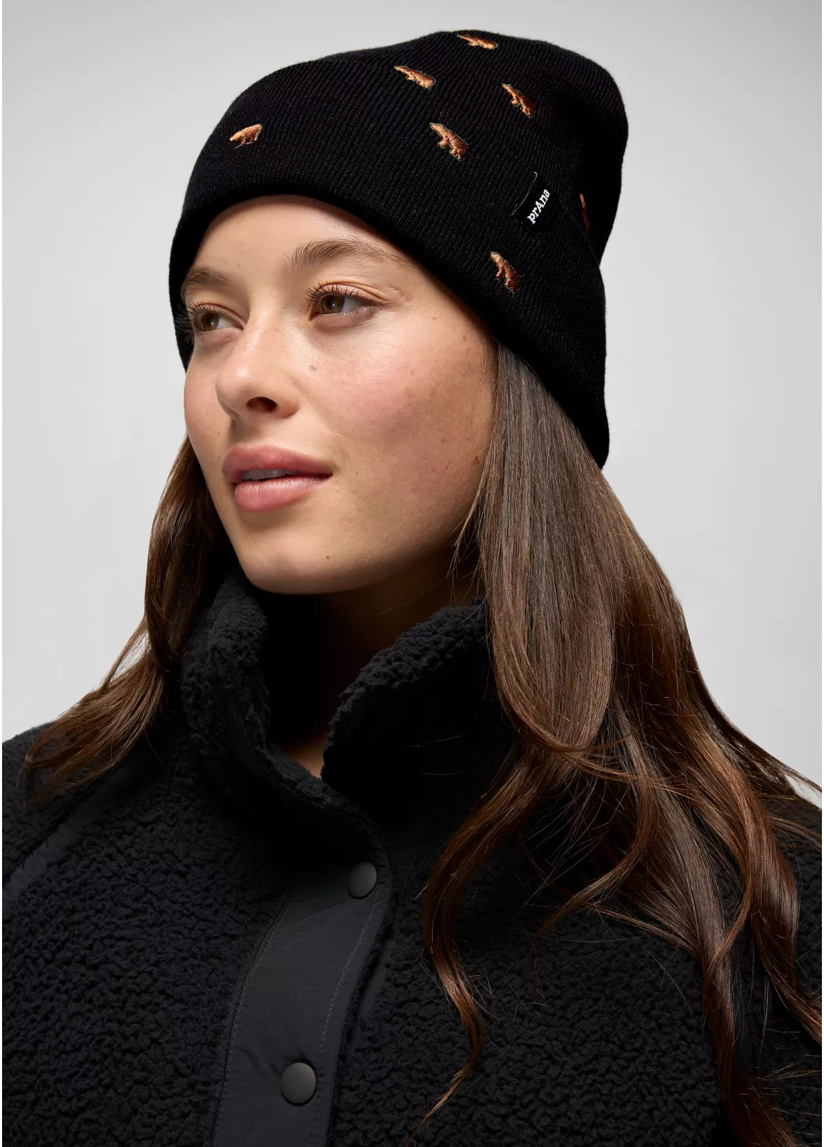 prAna Wild Now Beanie BLACK BEAR