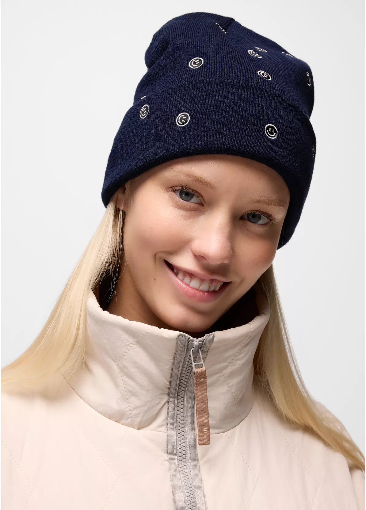 prAna Wild Now Beanie STORMY NIGHT SMILE