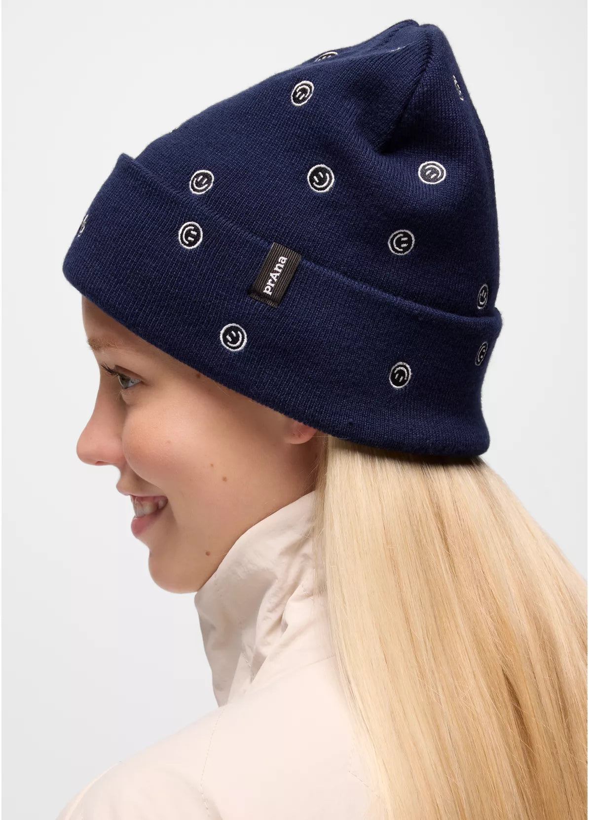 prAna Wild Now Beanie STORMY NIGHT SMILE