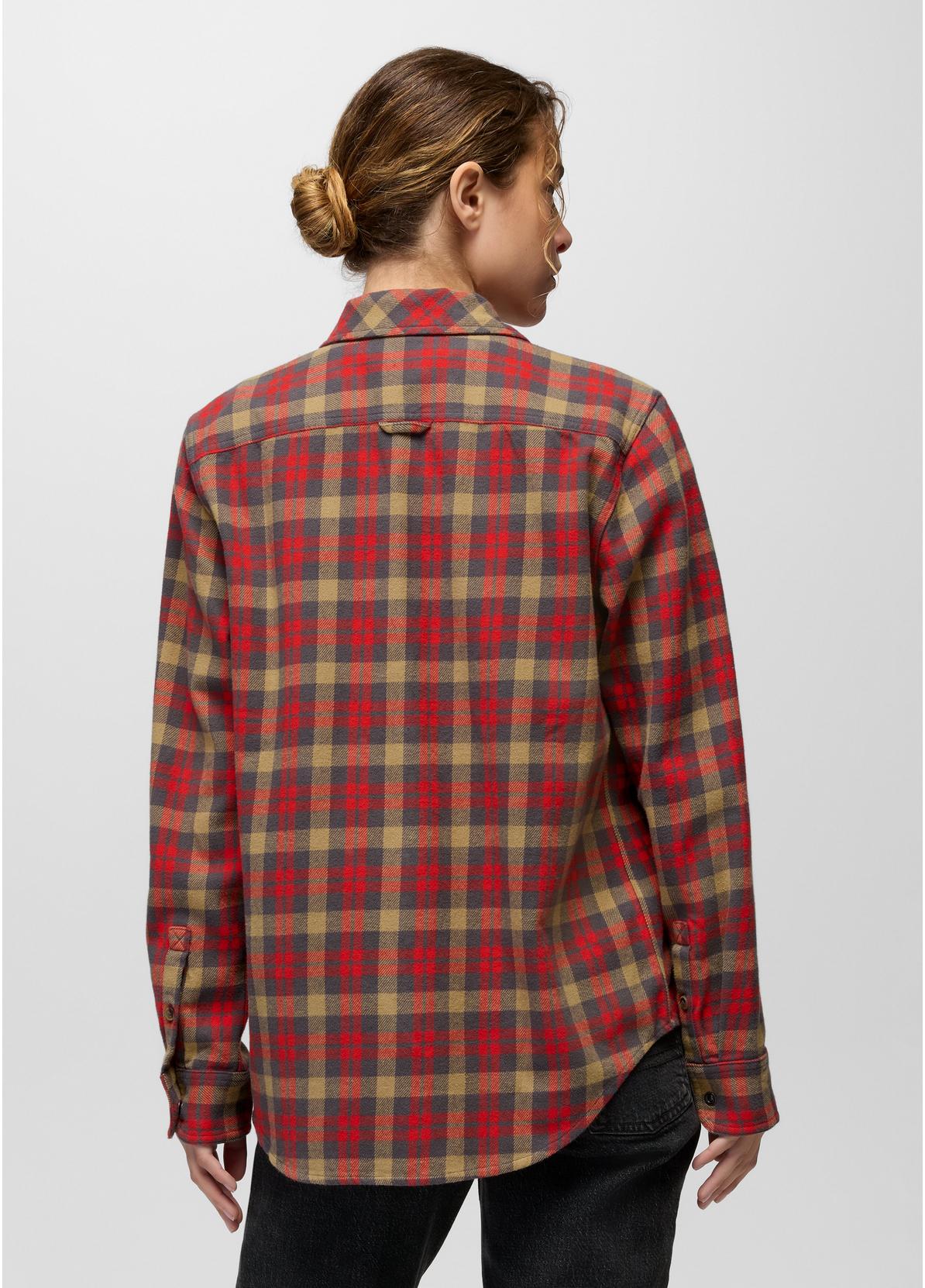prAna W Golden Canyon Flannel PIKES RED