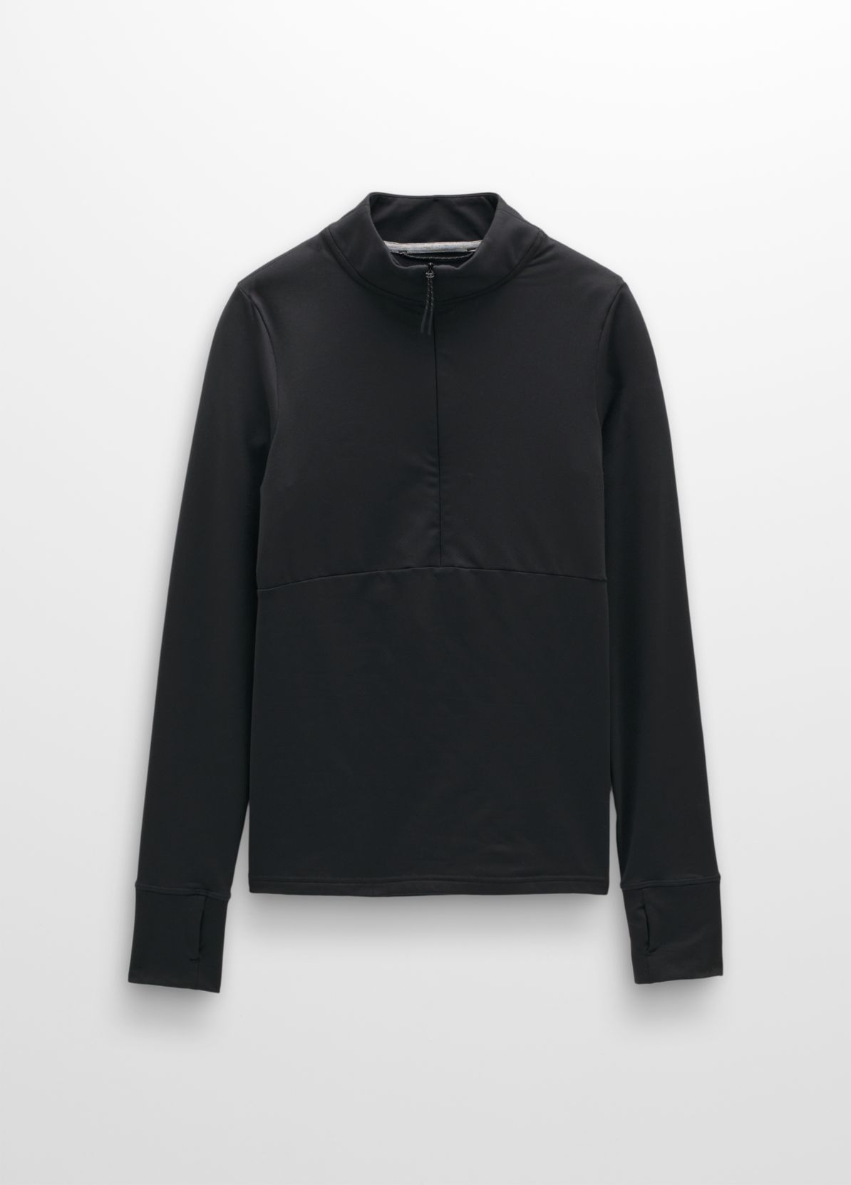 prAna W Ice Flow 1/2 Zip BLACK