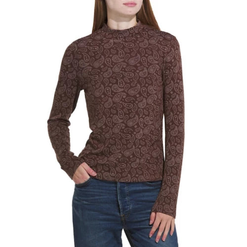 Flag & Anthem W LS Aldine Knit Top BROWN
