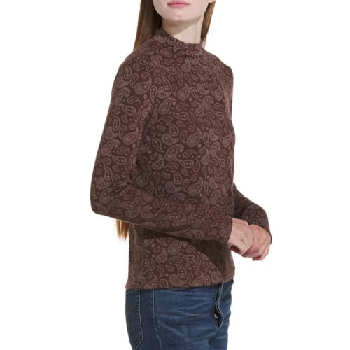 Flag & Anthem W LS Aldine Knit Top BROWN