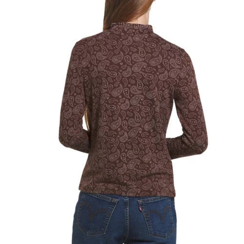 Flag & Anthem W LS Aldine Knit Top BROWN