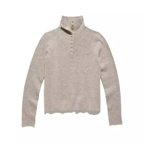 Flag & Anthem W Castleberry Mock Neck Sweater TAUPE