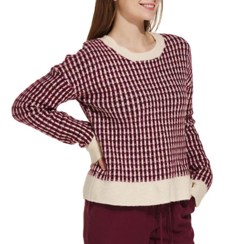 Flag & Anthem W Miche Crew Sweater BERRY