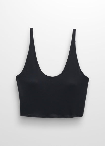 prAna W Chakara Crop Top BLACK