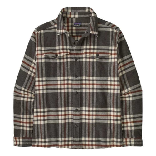 Patagonia M Fjord Flannel CATCH INK BLACK