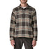 Patagonia M Fjord Flannel CATCH INK BLACK