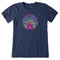 Life is Good W Crusher Lite Tie-Dye Here Comes DARKEST BLUE