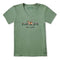 Life is Good W SS Crusher AI Flowers Garden GRANITE GREEN