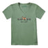 Life is Good W SS Crusher AI Flowers Garden GRANITE GREEN