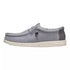 Hey Dude Wally Stretch Canvas FLANNEL GREY / BONE WHITE